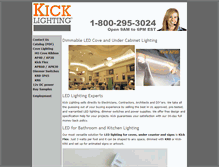 Tablet Screenshot of kicklighting.com